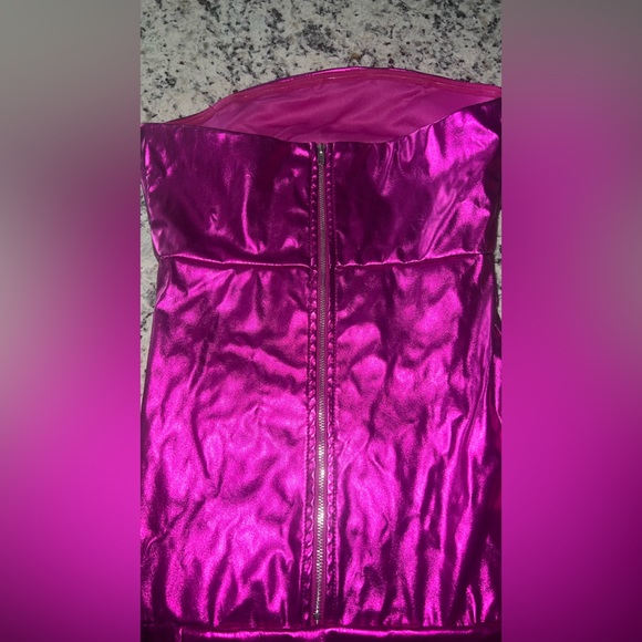Pink metallic dress - Picture 2 of 10